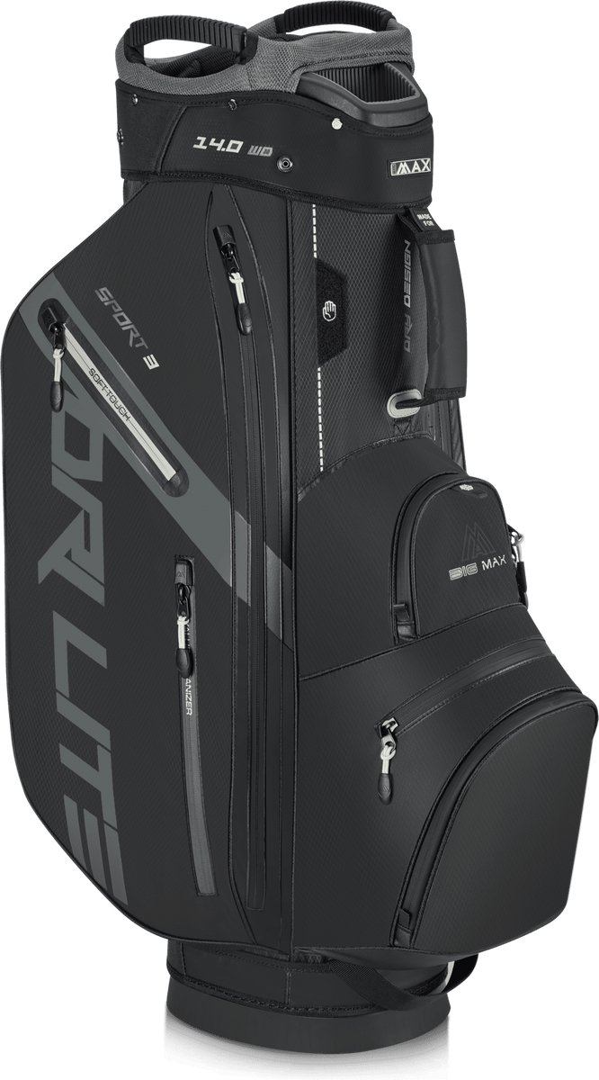Big Max Dri Lite Sport 3 - Waterwerende Golftas - Cartbag - Zwart van Big Max — afbeelding 5