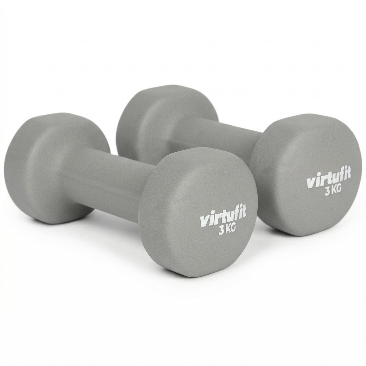 VirtuFit Vinyl Dumbbell Pro - Gewichten - Fitness - 3 kg - Rood