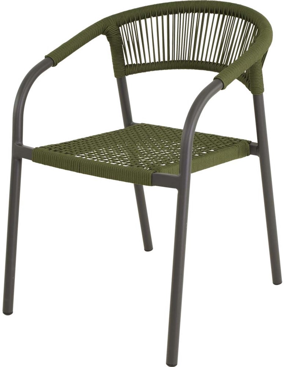 Lesli Living - Bistrostoel Nagano - Groen - 56x63x78cm