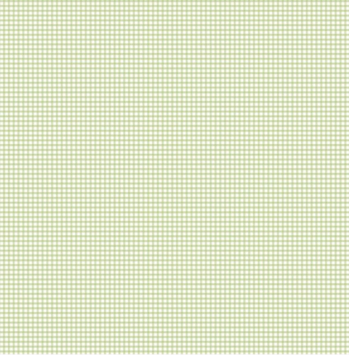 Behang – Ruiten Behang – Vichy Klein Ruitje – Groen Wit – Scandinavisch – Babykamer Neutraal – Kinderkamer – 0,53 x 10,05 M – Miniatures 2