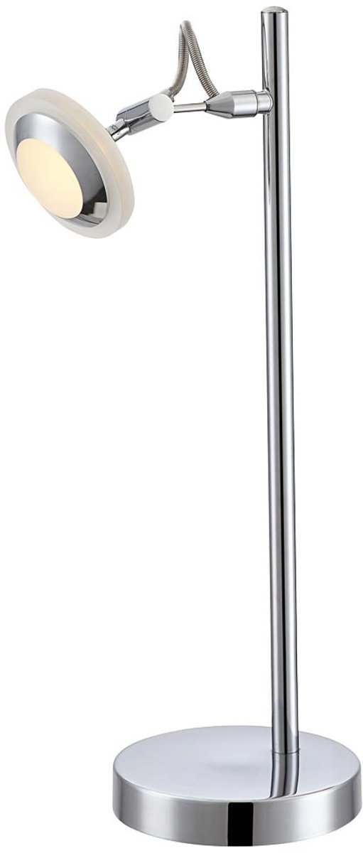 LED tafellamp gastenkamer spot aluminium chroom licht schakelbaar