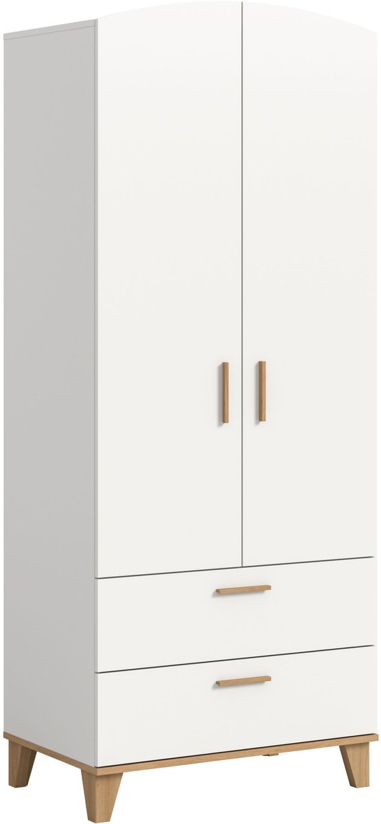Xonox.Home Kledingkast met 2 deuren Stella wit B/H/D: 81x198x51 cm