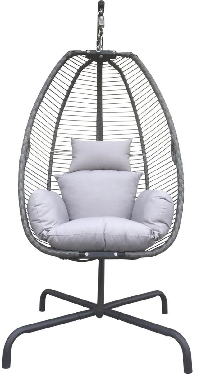 Lesli Living - Bistrostoel Rope - Grijs - Ø128x208cm