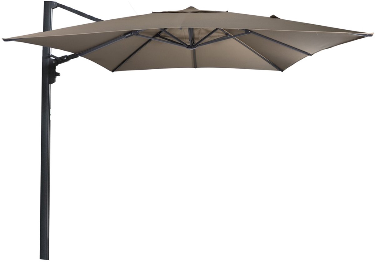 Lesli Living - Push-up parasol Virgo - Taupe - 300x300cm