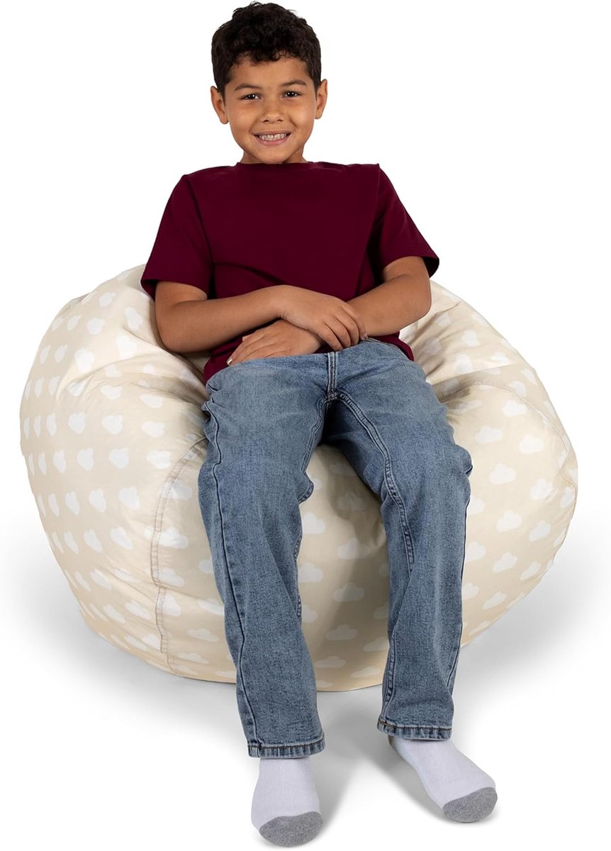 Zitzak Stoel - Bean Bag Lounger - Lezen Luieren - Vlek Waterbestendig - 69.9 x 69.9 x 40.6 cm