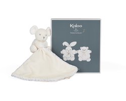 Kaloo Perle - Knuffeldoek - Muis - Kleur crème - Babyknuffel