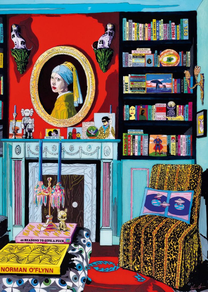 Heye puzzel Vermeer 1000 stukjes - legpuzzel kunst puzzel.