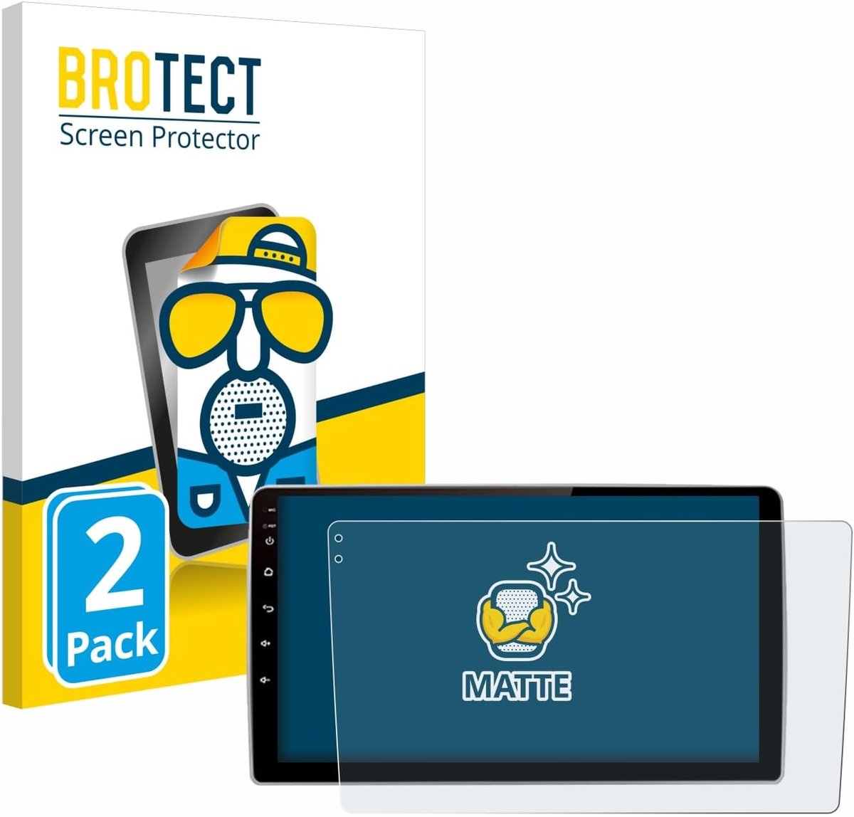 Schermbescherming - Anti-Glare Folie - Navigatie Scherm - Mat Ontspiegelend - 9 Inch - Mat