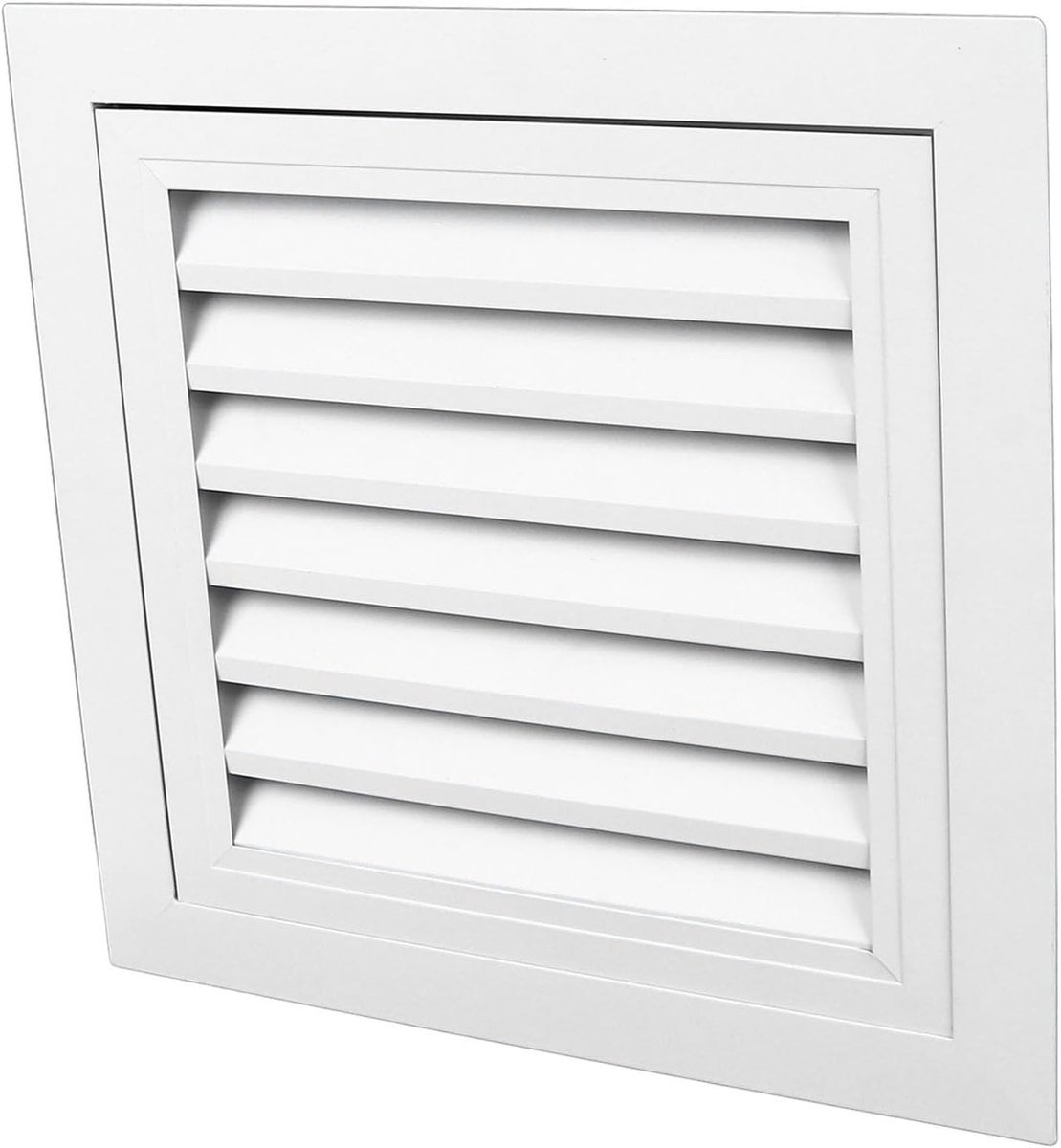 Gevelventilatie van Aluminium, 35x35cm Buitenmaat, Muurventilatie voor Huizen en Kantoren met Ventilatierooster en Goede Luchtcirculatie