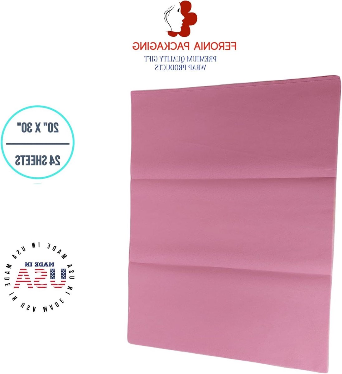 Tissuepapier Vellen - Cadeaupapier Zijdepapier - Cadeaus Inpakken - Zuurvrij Papier - 50 x 76 cm - Donkerroze