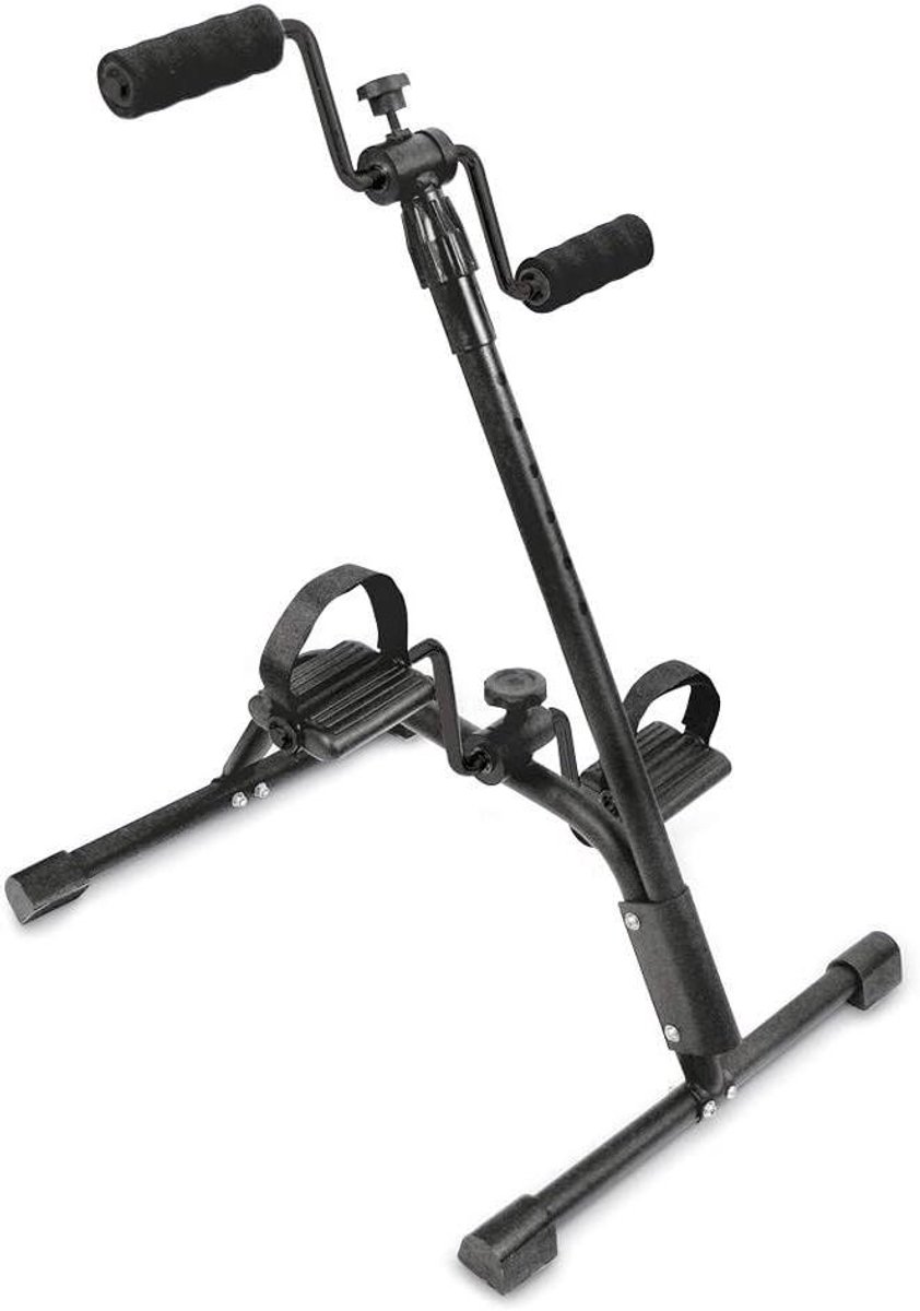 Oefenfiets Lichaam - Hometrainer Onder Tafel - Mobiliteit Verbeteren - Verstelbare Stoel - 261 Kilogram - Zwart