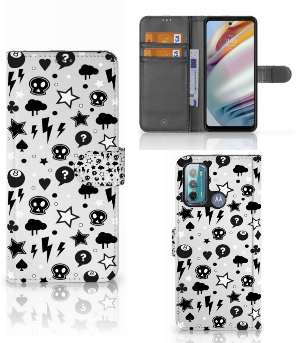 Telefoonhoesje met Naam Motorola Moto G60 Silver Punk
