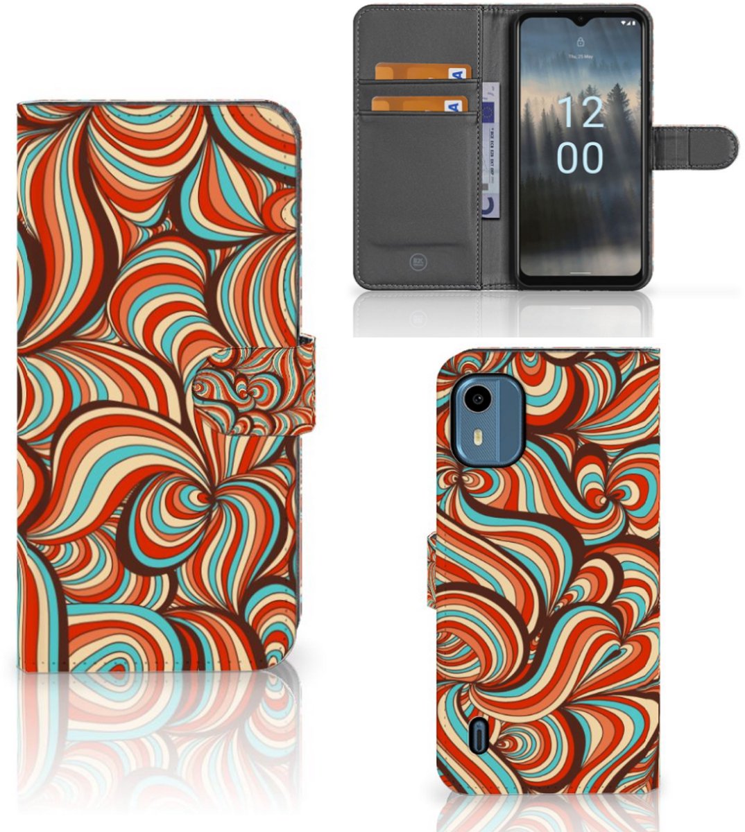 Nokia C12 Hoesje Retro