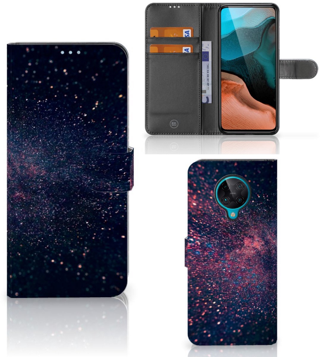 Xiaomi Poco F2 Pro Book Case Stars