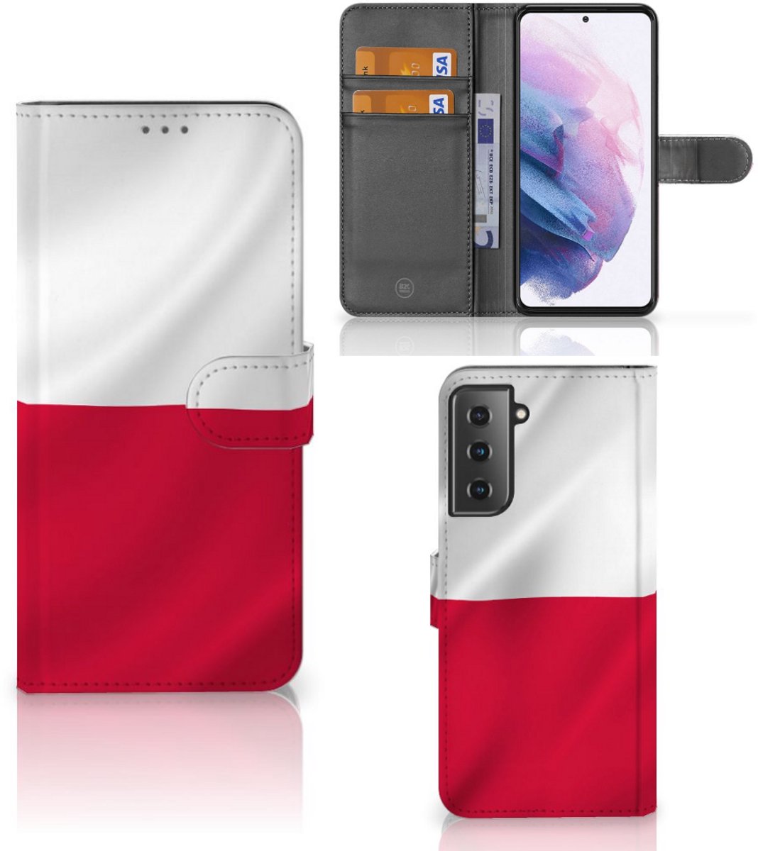 Samsung Galaxy S21 Plus Bookstyle Case Polen
