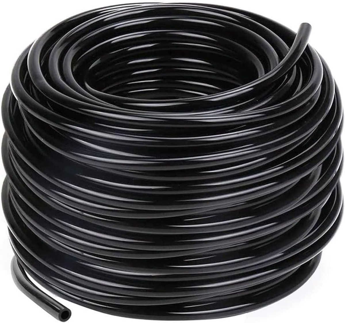 Druppelslang PVC - Bewateringsbuis - Efficiënt water geven - Duurzaam PVC materiaal - 60 meter - Zwart