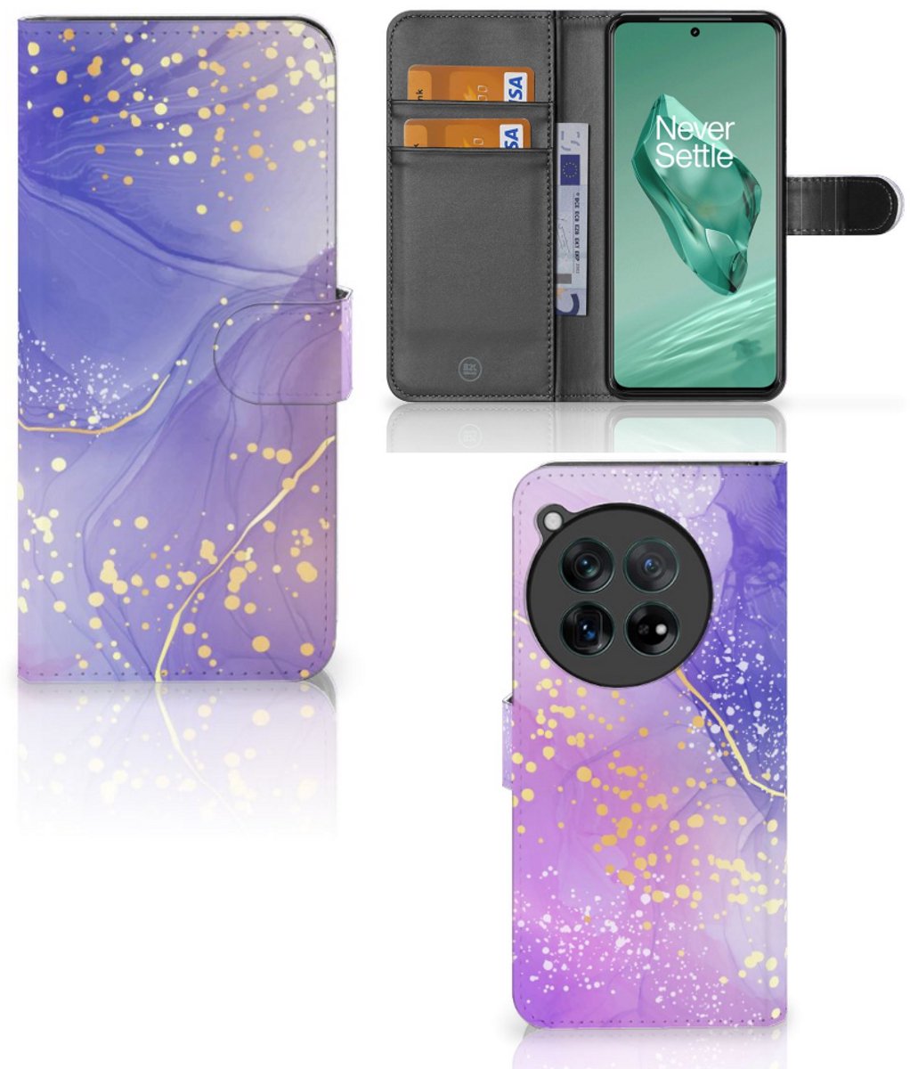 Hoesje voor OnePlus 12 Watercolor Paars