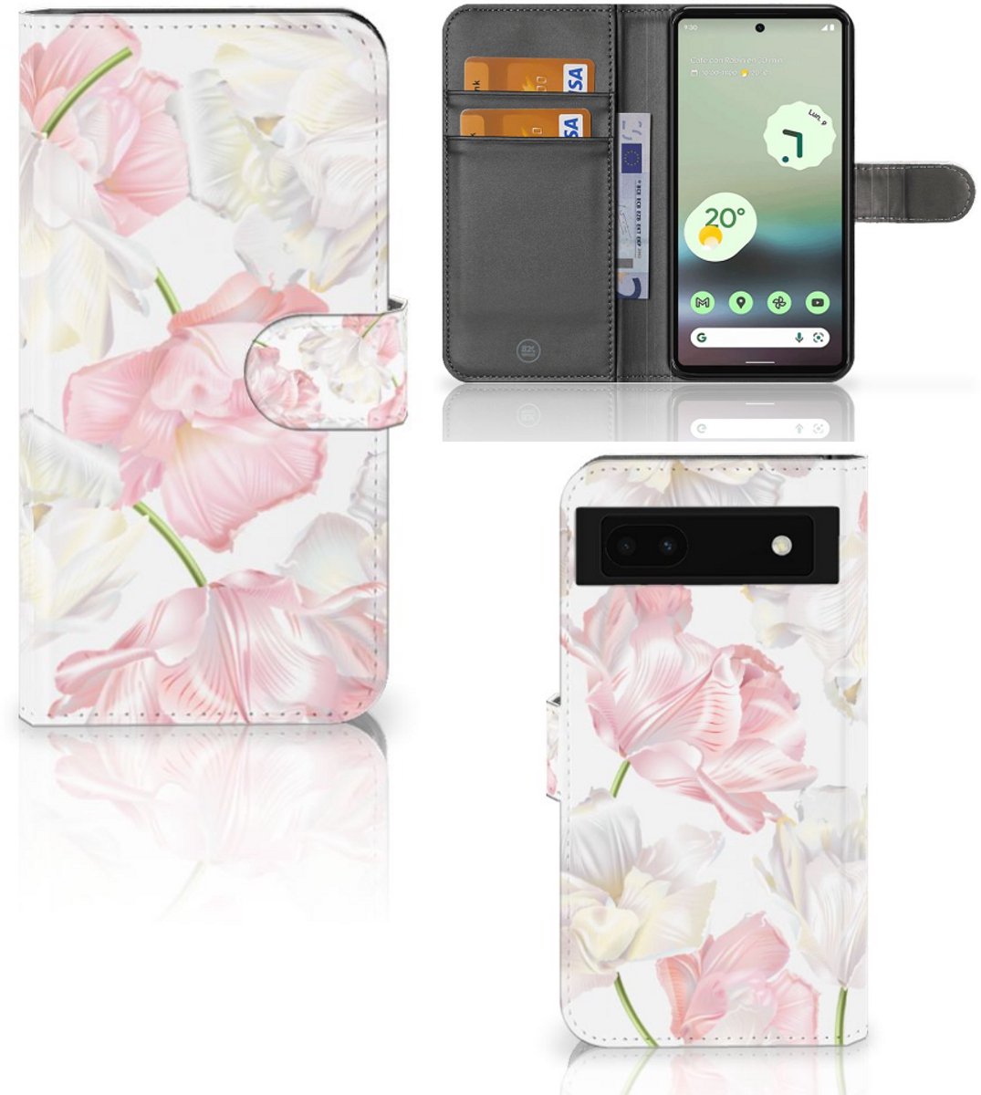 Google Pixel 6A Hoesje Lovely Flowers
