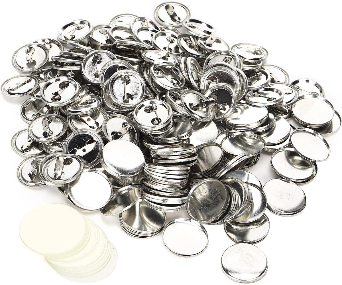 100 Stuks Badge Pin Broches Klemmen DIY voor Sieraden Ambachten en Gegraveerde Hangers (32mm)