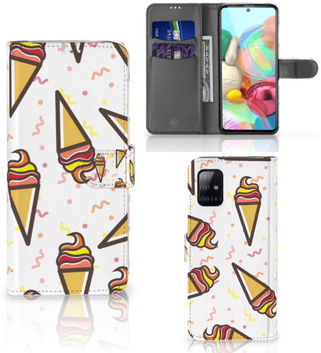 Samsung Galaxy A71 Book Cover Icecream