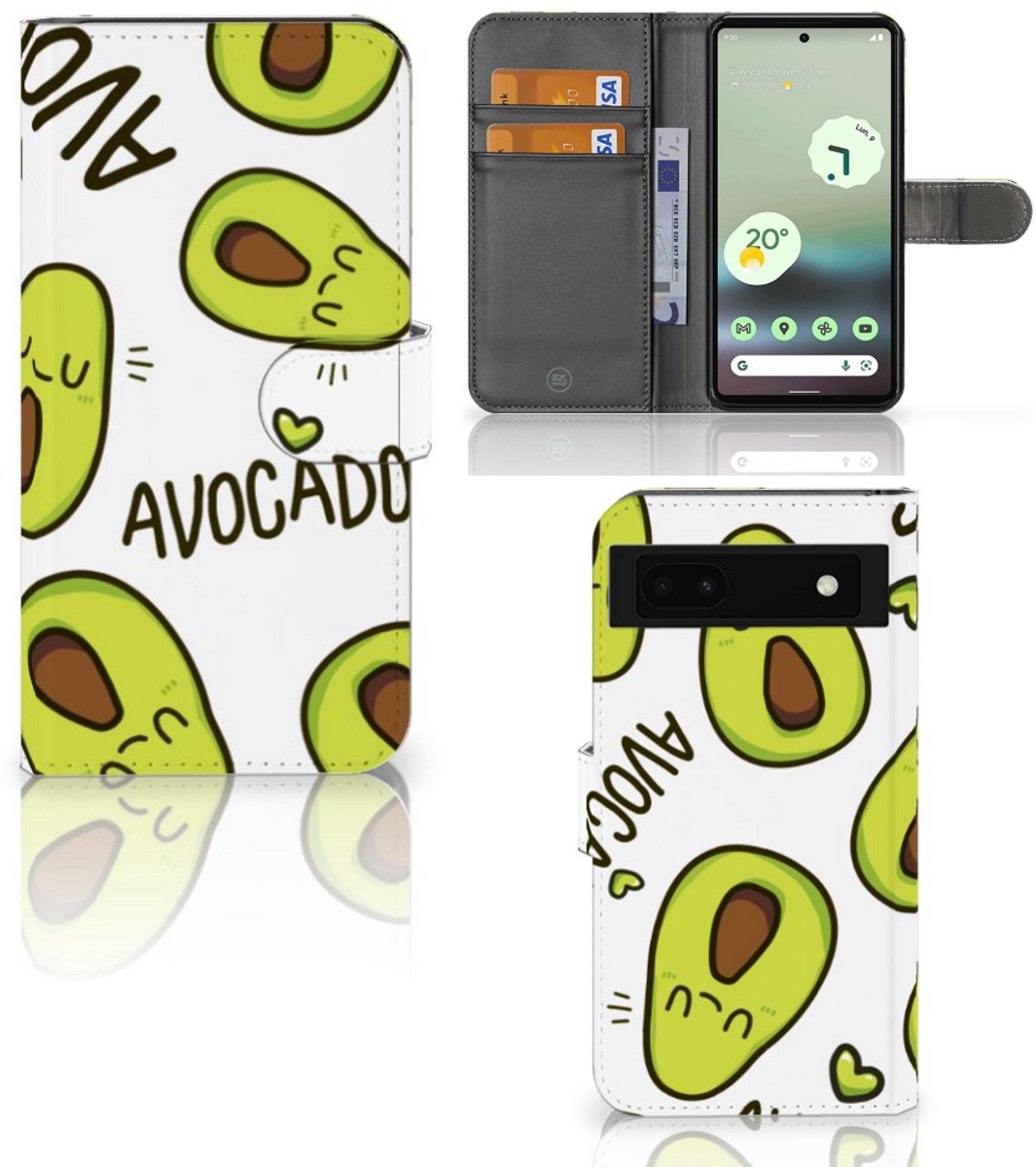 Google Pixel 6A Leuk Hoesje Avocado Singing