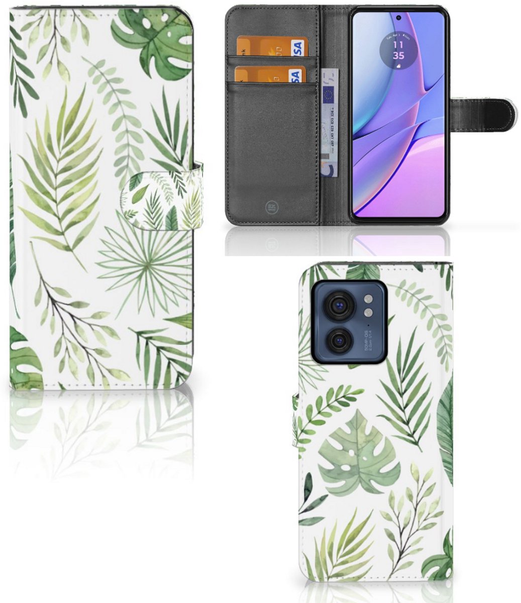 Motorola Edge 40 Hoesje Leaves