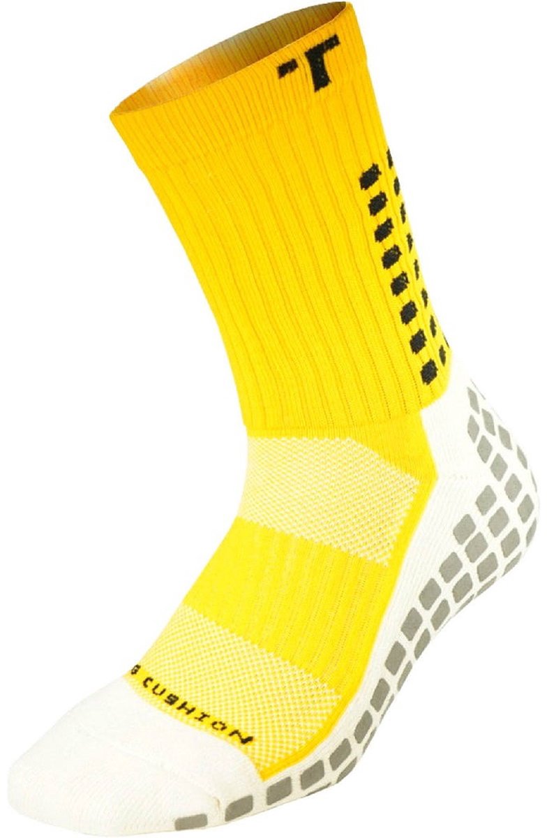 Trusox Mid-Calf Cushion Crew 3.0 Gripsokken - Geel | Maat: 44+