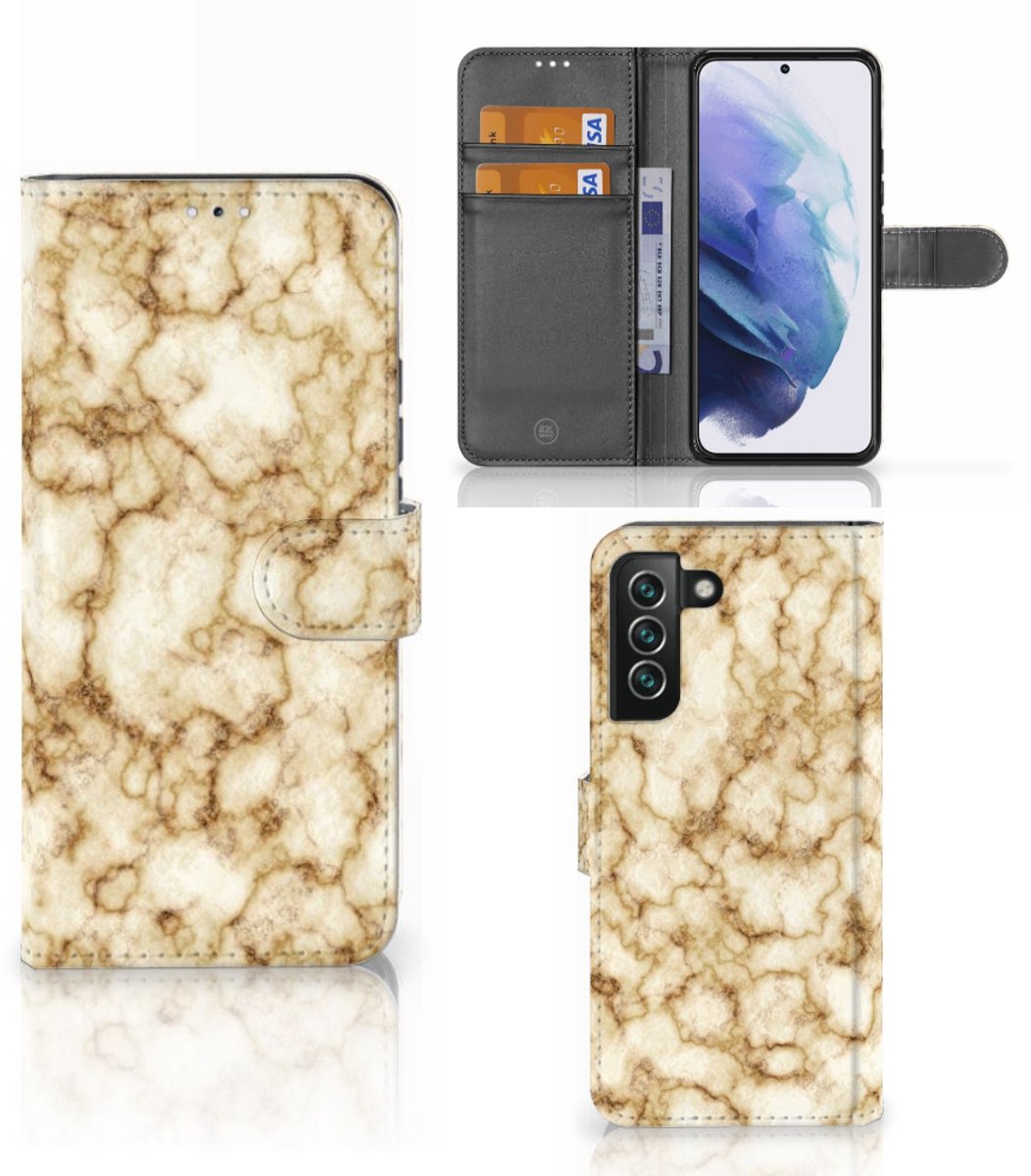 Samsung Galaxy S22 Plus Bookcase Marmer Goud