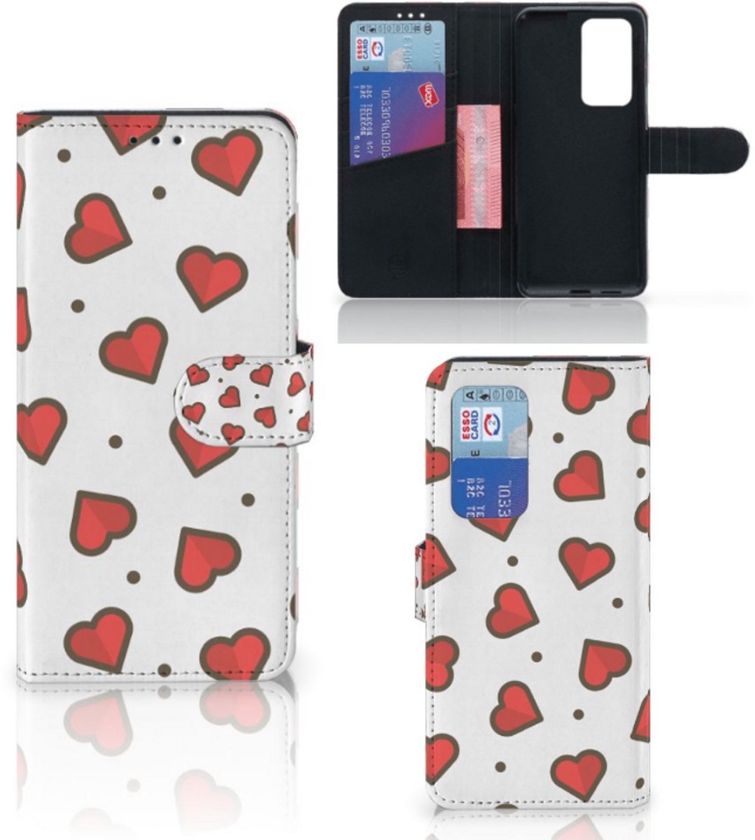 Huawei P40 Pro Telefoon Hoesje Hearts