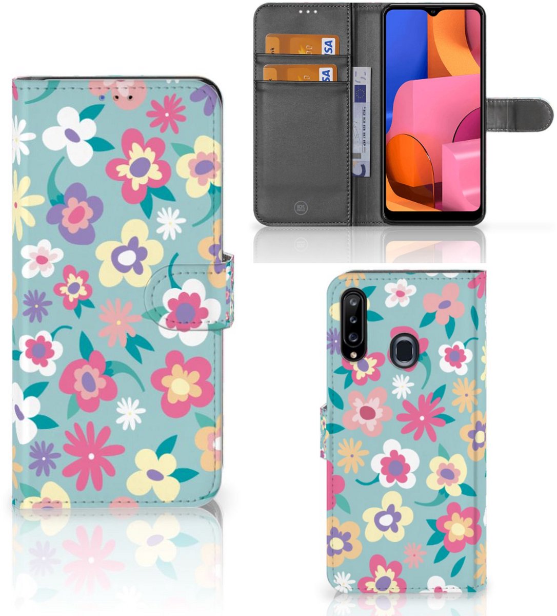 Samsung Galaxy A20s Hoesje Flower Power