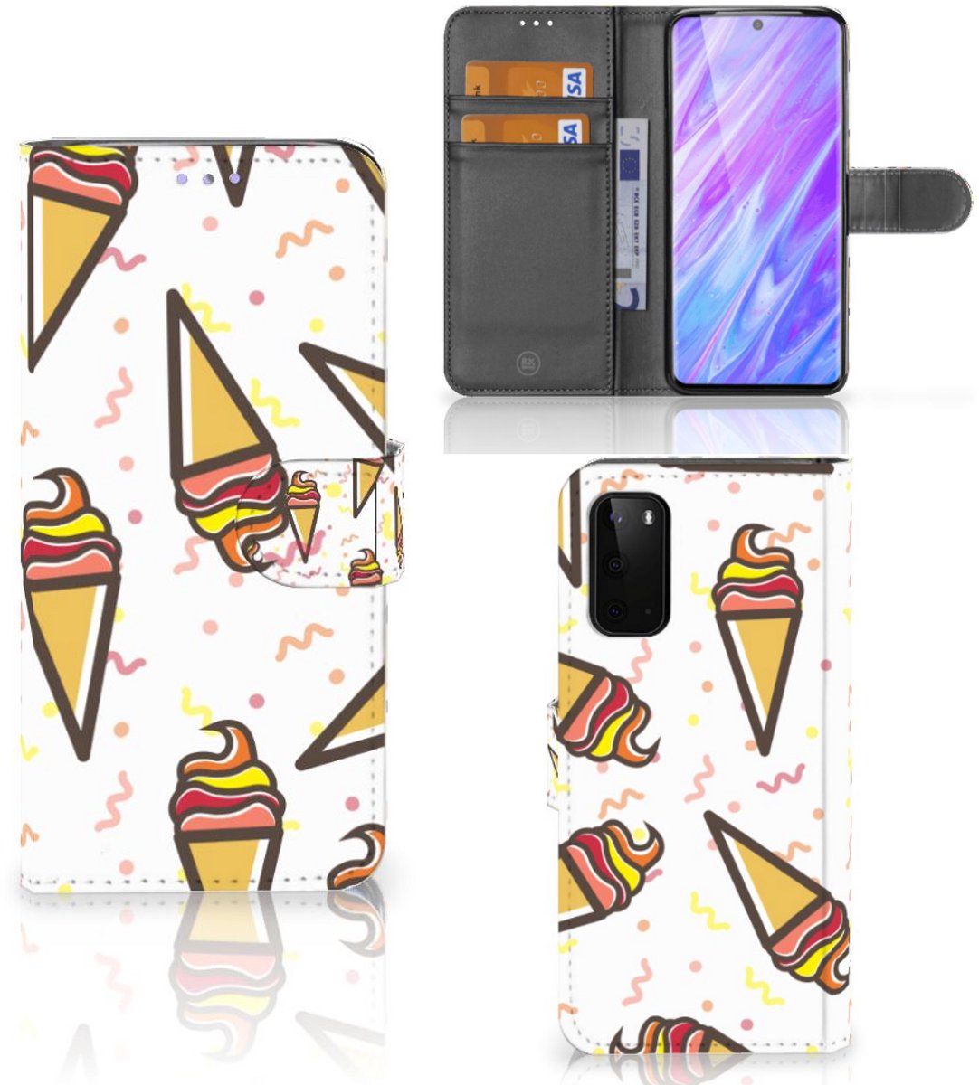 Samsung Galaxy S20 Book Cover Icecream