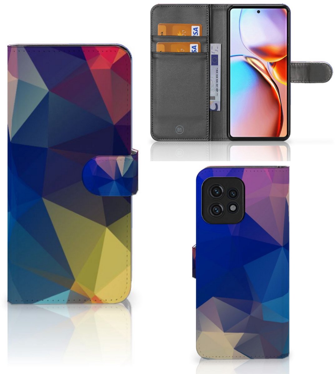 Motorola Edge 40 Pro Book Case Polygon Dark