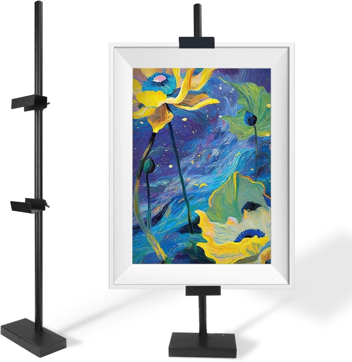 Tafel Ezelstandaard - Display Houder - Kunst Tonen - Verstelbaar H Frame - Tot 29 inch - Zwart