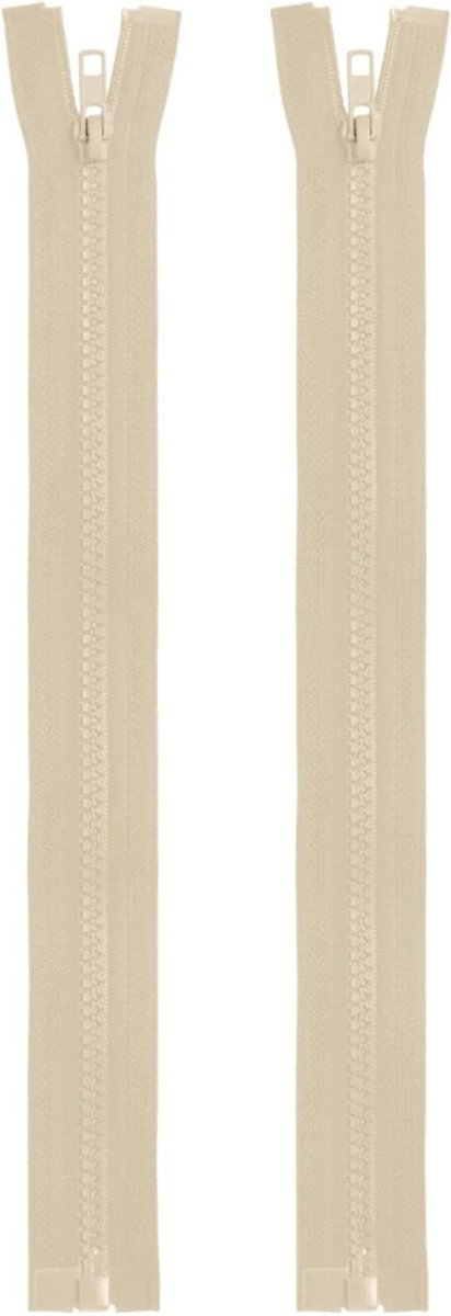 Ritssluitingen Set - Nylon Ritsen - Kleding Repareren - Deelbaar Ontwerp - 30 cm - Beige