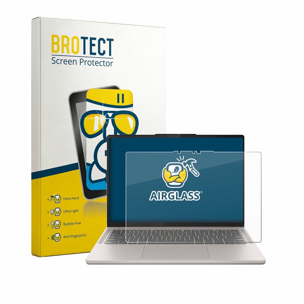 Screenprotector voor Lenovo Chromebook Plus Gen 10 14" Beschermglas transparant