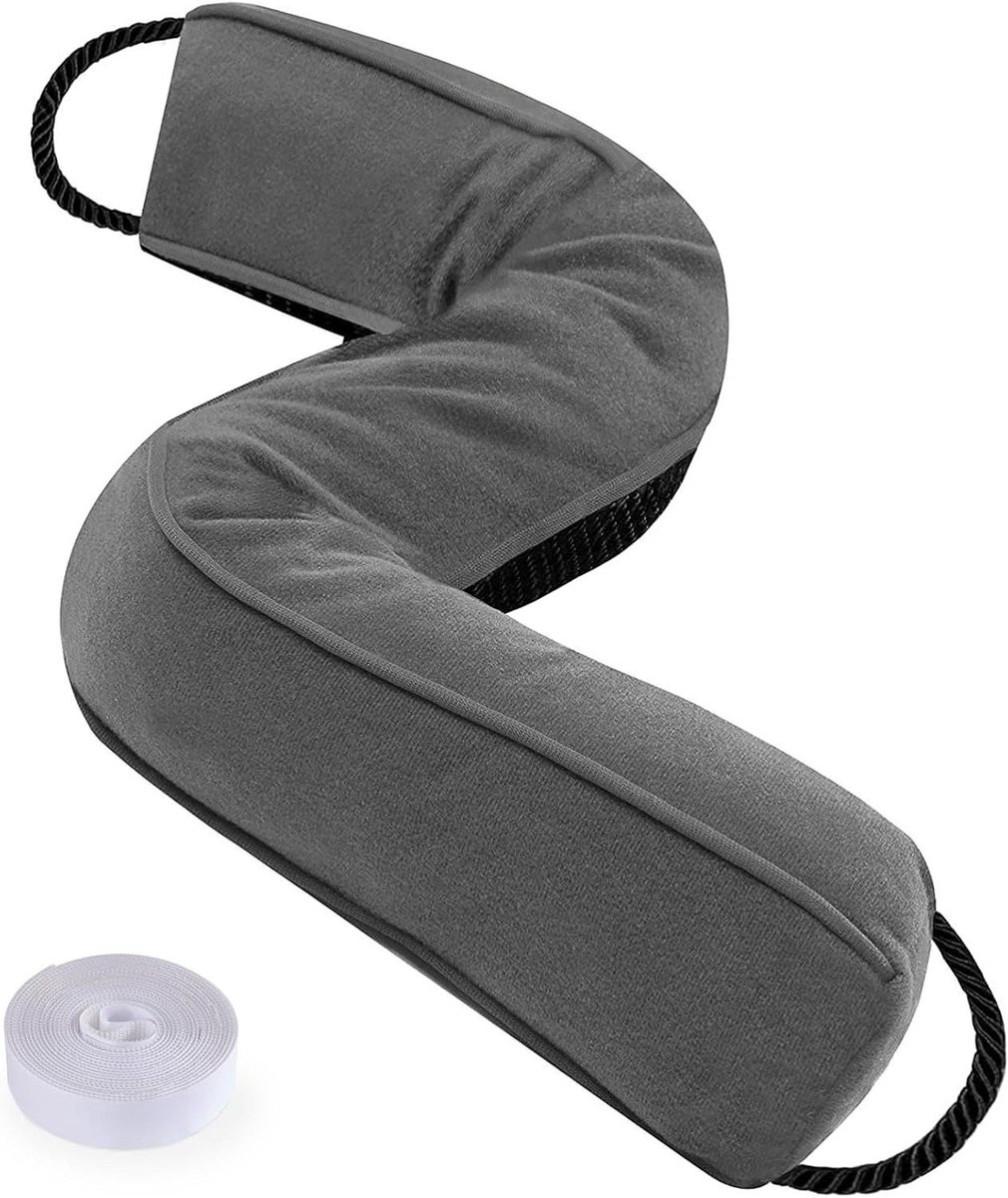 Deur Tochtstopper - Windstopper Deur - Tocht Buiten Houden - Machinewasbare Hoes - Tot 122 cm - Grijs