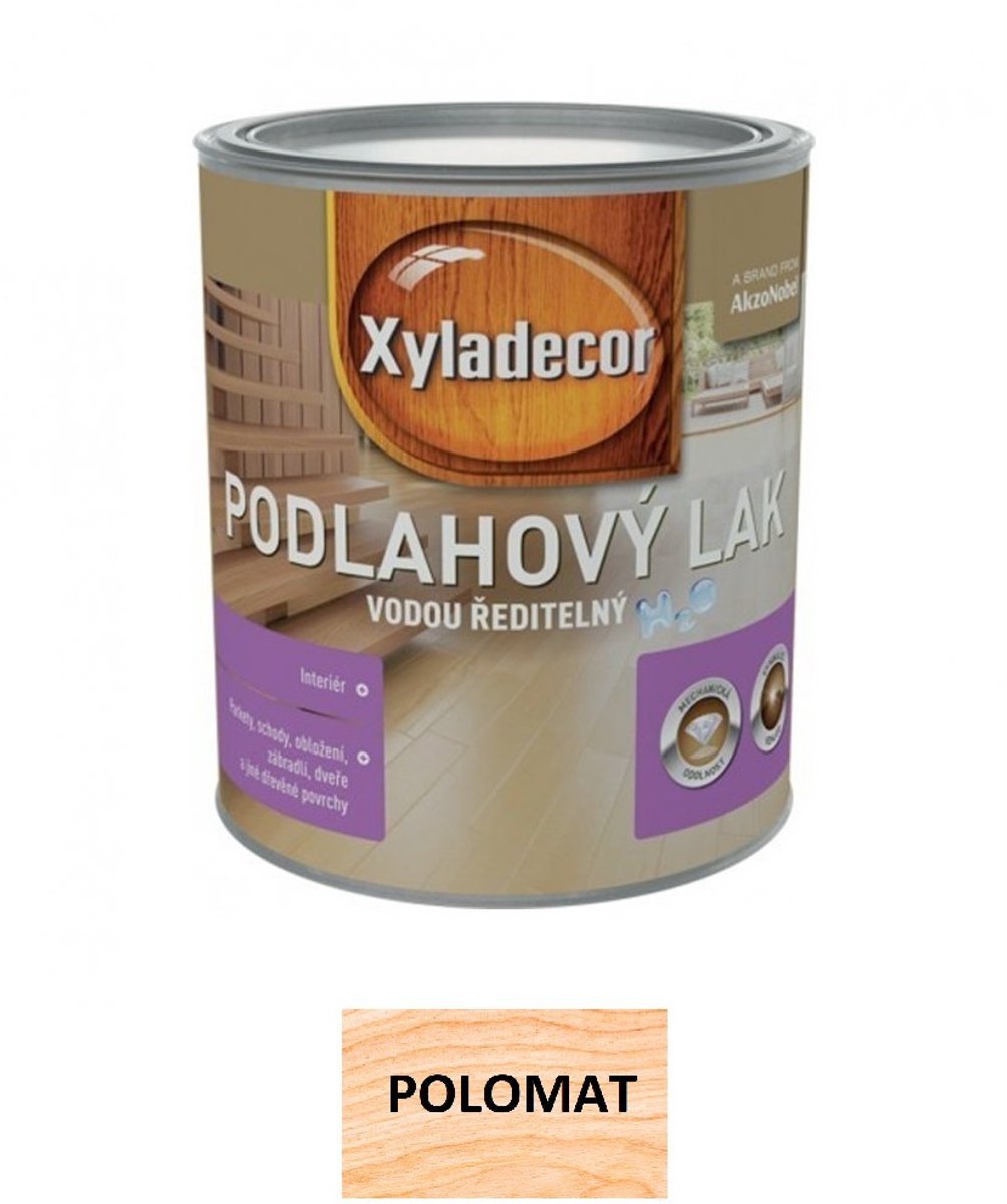 Xyladecor Podlahový lak na vodní bázi 2,5l, Polomat Bezbarvý