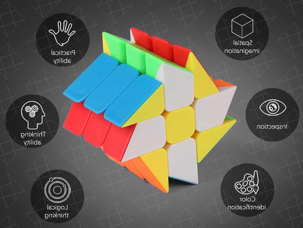 Fisher Cube - 3D Puzzel Kubus - Snelheid Puzzelen - Geavanceerd Materiaal - 5.5 cm - Veelkleurig
