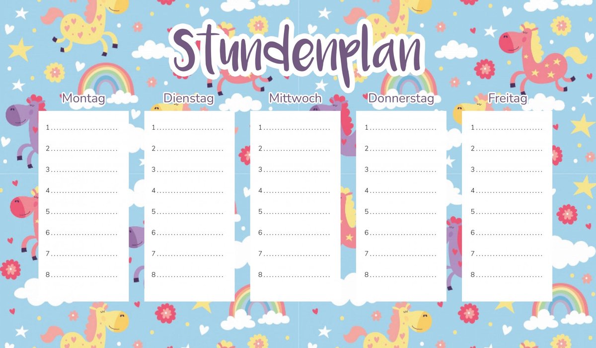 Wallvy - Schoolplanner Magnetisch - 45x26cm - Drooguitwisbare Marker