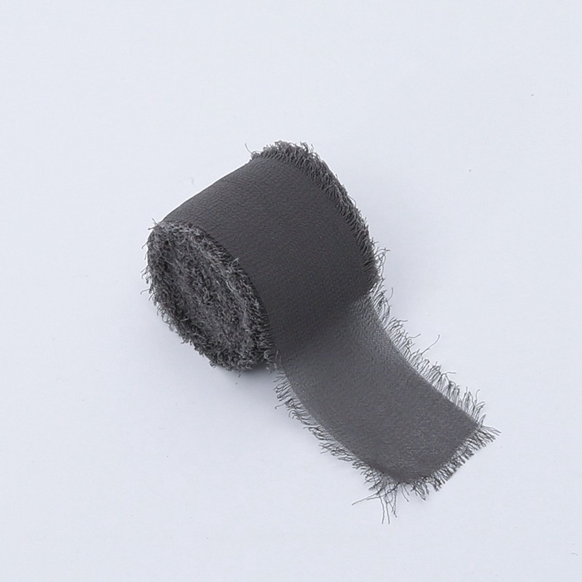 Mech-Mech Szyfon Serie - Floristische Lint - Grafiet - 4cm x 4,5m