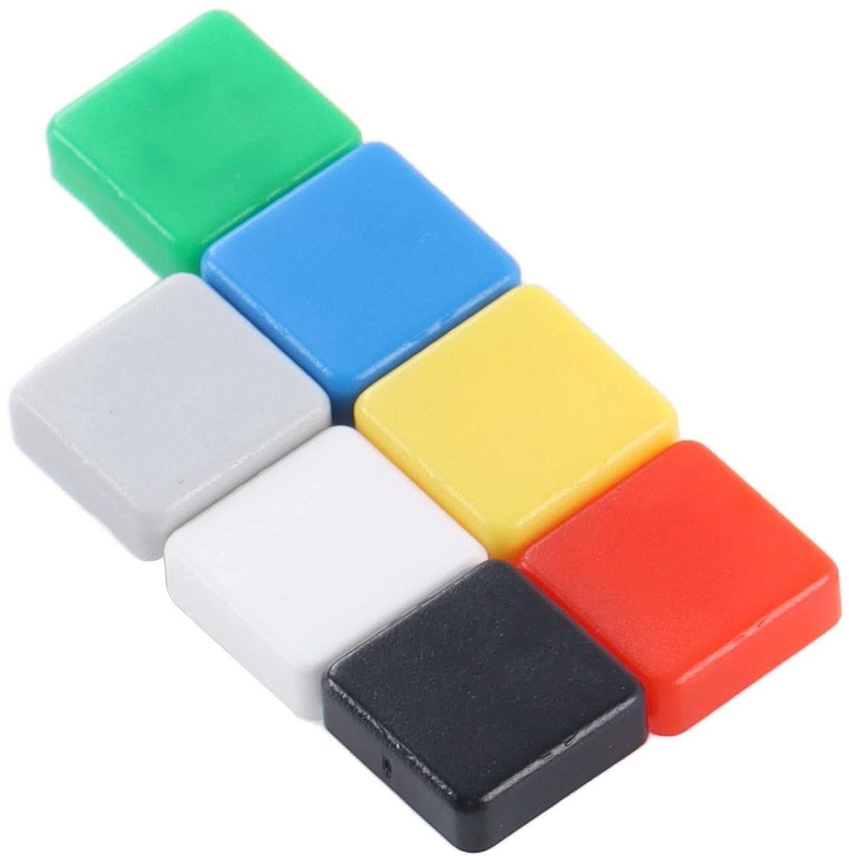 Micro Momentary Tact Button Switch Caps - 350 Stuks in 7 Kleuren, Tactiele Schakelaar Hoedjes voor Vierkante A14