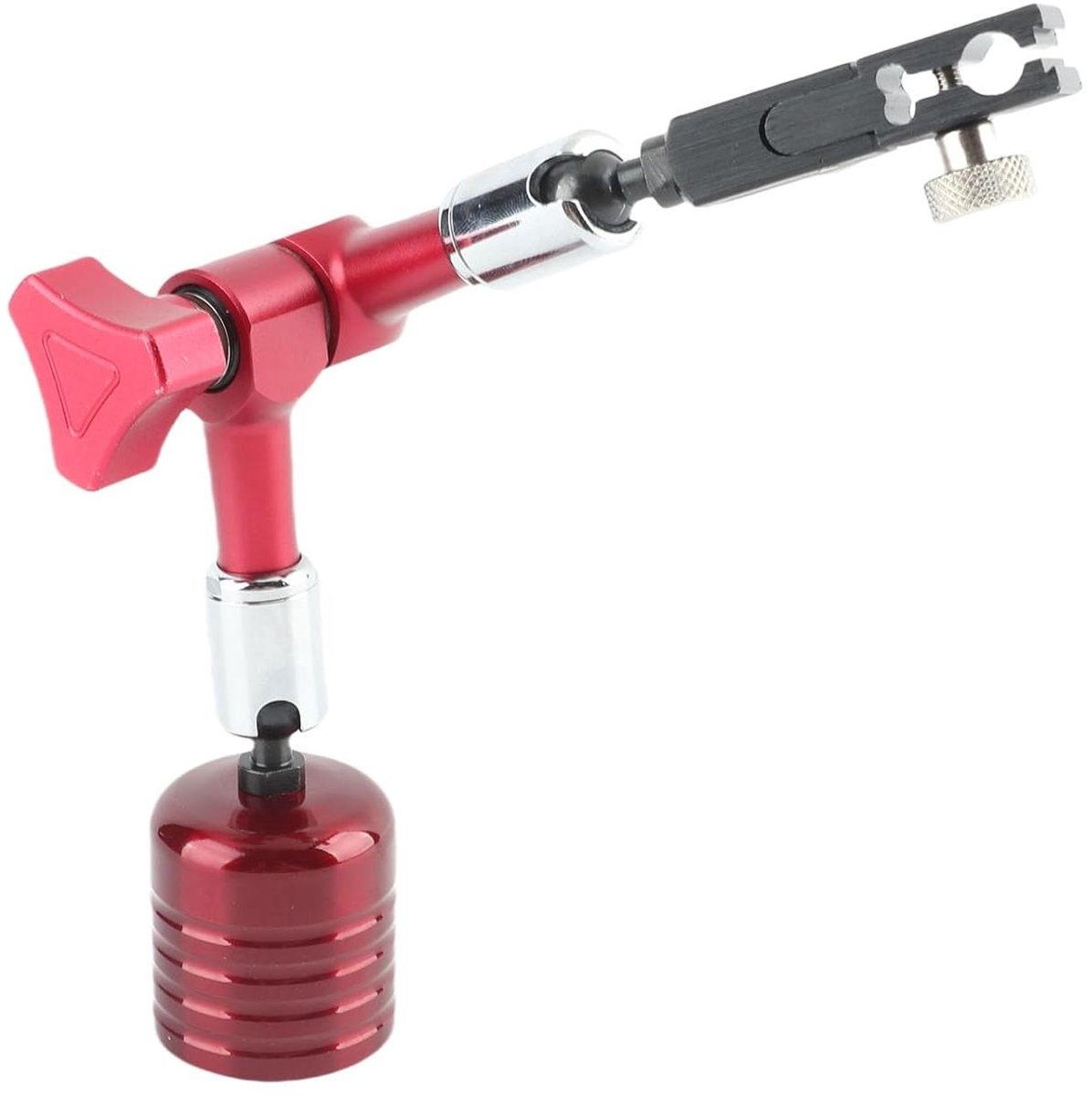 Meetklokhouder - Magnetische basis - Metaalbewerking - Verstelbare arm - 50 KG - Rood