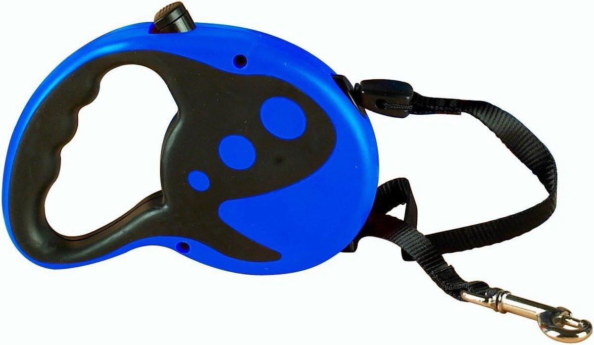 Intrekbare Hondenriem - Rolriem Hond - Veilige Controle - Verstelbare Lengte - 21 voet - Blauw