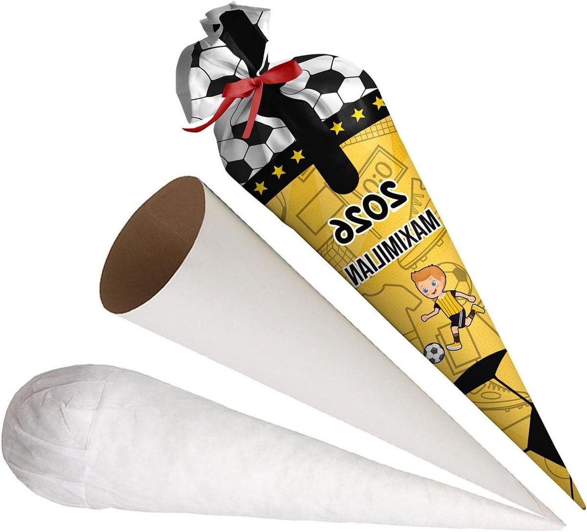 Schooltas Voetbal - Gymtas Jongens - Naam Gepersonaliseerd - Dubbelzijdig Bedrukbaar - 70 cm - Model 3