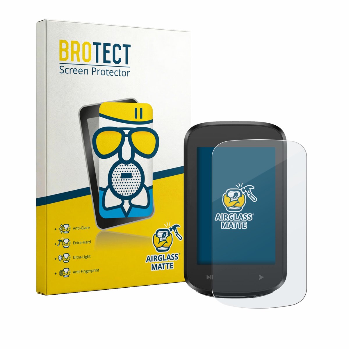 BROTECT - Screenprotector voor igpsport BSC100MAX - Folie Beschermfolie Beschermglas matte