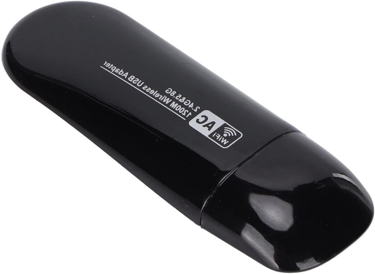 USB WiFi Adapter - Draadloze Netwerkkaart - Stabiel Internet - Dual Band 1200M - USB 3.0 - Zwart