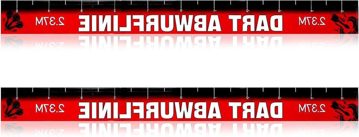 Werplijn Darts Stickers - Dart Afwerplijn Vloer - Precisie Verbeteren - Zelfklevend Waterbestendig - 56 x 5 cm - Rood