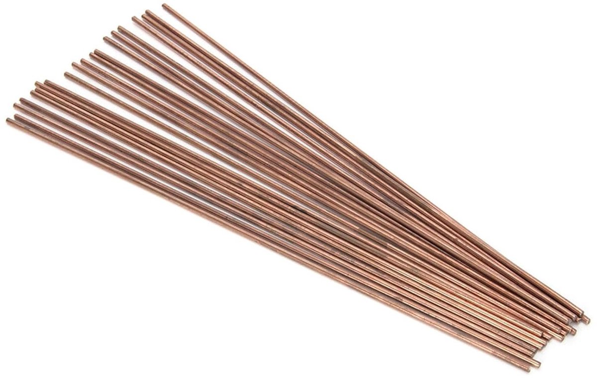 20 Stuks Lasstaven, Koperstaven 2.5 mm, Fosfor-Koper Lasdraad voor Airconditioning en Koelkasten, Professioneel Lassen