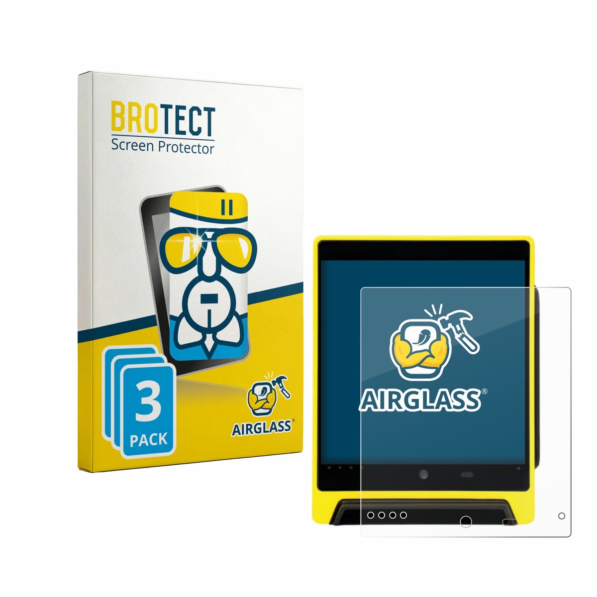Screenprotector 3 Stuks voor Nayax VPOS Media 4 Beschermglas transparant