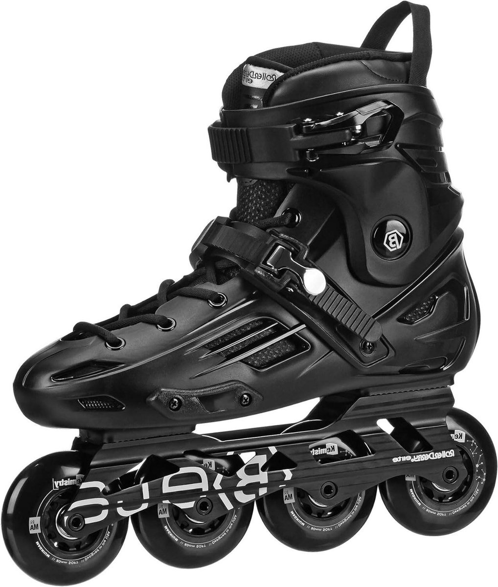 Inline Skates - Schoenen Skaten - Urban Skaten - Gegoten Laterale Ondersteuning - 80 Millimeter - Zwart